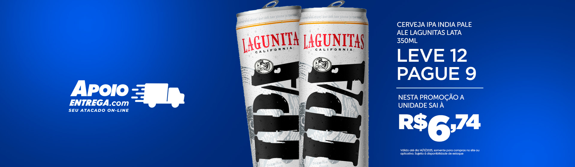 Cerveja Lagunitas 350ml 14/11